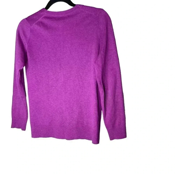 Banana Republic Wool Blend Purple Long Sleeve Button Down Cardigan Sweater Small - Picture 6 of 7
